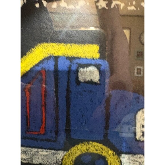 Dump Truck Airplane & Bulldozer Framed Pictures Set of 3 Signed by Riki - Picture 4 of 16